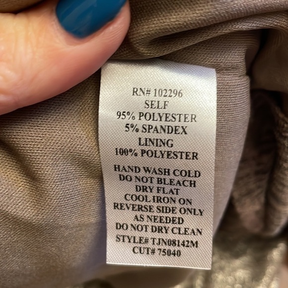 Connect women’s OVERSIZED METALLIC jumpsuit LIQUID stretch gold blk WIDE LEG Sm - Picture 15 of 16